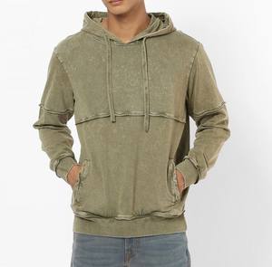 Personnalisé imprimé léger 100% coton hommes sweats à capuche doux confortable solide motif hiver travail tenue décontractée bas quantité minimale de commande vente! - Product Image 2