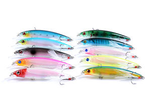 Leurre de pêche artificiel dur, Minnow Wobbler, en plastique dur, suspendu, Jerkbait, 110 mm, Sp Minnow, pour la pêche au bar - Product Image 6