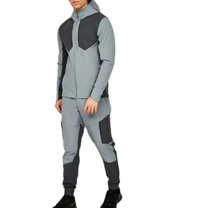 Men's Vintage <b>Winter</b> Streetwear Sports <b>Running</b> Set Waterproof <b>Jacket</b> Regular Track Pants Custom Polyester/Cotton Printed - Product Image 1