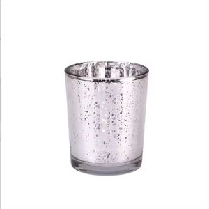 Tarros redondos de vela de cristal dorado de tendencia, decoración de luces de Mesa para el hogar y Navidad, vela de cristal de mercurio votiva - Product Image 2