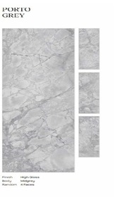 Proveedor Indio de Azulejos Porto Gris con Acabados Mate y Pulido para Diseños de Interiores Contemporáneos Disponibles para la Venta - Product Image 2