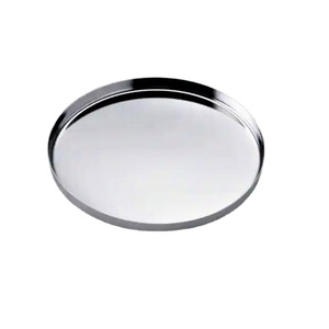 Mirror Polished Stainless Steel Serving <b>Tray</b> Buffet Custom Size Logo VISHAL HANDICRAFT OEM/ODM MOQ 100pcs T/T Made India - Product Image 1