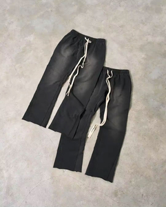 Conjunto de Sudadera y Pantalones Deportivos Personalizados con Logotipo, de Dos Piezas, Color Sólido, Cuello Redondo, Manga Larga, para Hombre y Mujer - Product Image 2