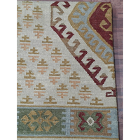 Traditioneller handgefertigter marokkanischer Dari-Woll-Teppich mit abstraktem Niedrigflor, umweltfreundlich, rutschfest, mehrfarbig, für die Heimdekoration – Bestseller