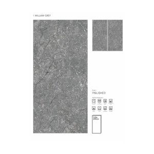 1200x2400mm Carreau intérieur de luxe en céramique brillante pour appartement Carreaux de mur en marbre en porcelaine polie émaillée - Product Image 1