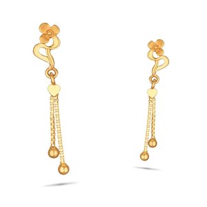 ต่างหูชุบทอง18K ใส่สบายๆน่ารักสำหรับวันครบรอบที่หรูหราและแวววาว - Product Image 3