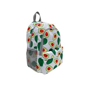 Borsa da scuola elementare per bambine e ragazze zaino con motivo Avocado porta pranzo e portapenne confezione da 3