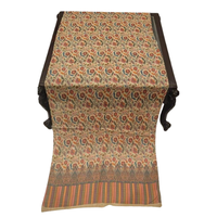 Châles en soie Kani de luxe ethniques pour femmes, imprimés à la main, écharpes indiennes longues, hijabs, couleurs personnalisables disponibles