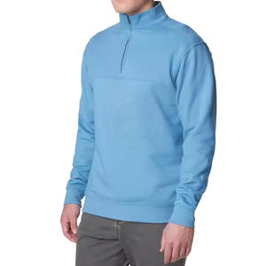 เสื้อสเวตเชิ้ตแบบซิป 1/4  คุณภาพสูง ผลิตจากโพลีเอสเตอร์ แขนยาว สีพื้น ใส่ได้ทั้งชายและหญิง เหมาะสำหรับฤดูใบไม้ร่วง เป็นมิตรกับสิ่งแวดล้อม ระบายอากาศได้ดี  รับสกรีนโลโก้ตามแบบ - Product Image 3