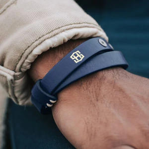 Bracelet en cuir torsadé ajustable pour hommes Conceptions de luxe Prix de gros bon marché Accessoire de mode du fabricant fournisseur - Product Image 3