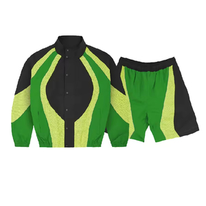 Conjunto cortavientos ligero unisex para hombre y mujer, chaqueta y pantalones transpirables e impermeables para correr, hacer senderismo y deportes. - Product Image 5