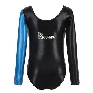 Justaucorps de compression pour femme, couvrant entièrement le corps, extensible, pour gymnastique, ballet, danse, manches longues, coupe ajustée, en Spandex/Polyester, sublimation - Product Image 3