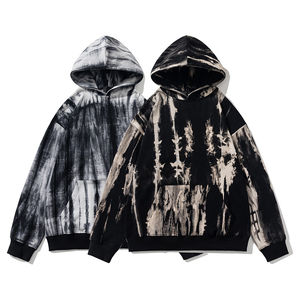 Custom Hoodie Men'S Sets New Design Tie Dye Hooded Sweatshirt High Street Hip Hop Fashion Men'S <b>Oversize</b> Hoodie <b>Jogger</b> Set - Product Image 5