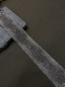 ผ้าแจ็คการ์ดซารีผ้าลูกไม้สีเงินมีสไตล์ประดับตกแต่งด้วยผ้าลูกไม้สีเงินแบบแอบสแตรกต์ - Product Image 6