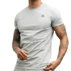 ขายส่ง OEM ขายส่งโลโก้ที่กําหนดเองพิมพ์เสื้อยืดขนาดใหญ่ผู้ชายถุงเสื้อยืดธรรมดาผ้าฝ้าย 100% - Product Image 1