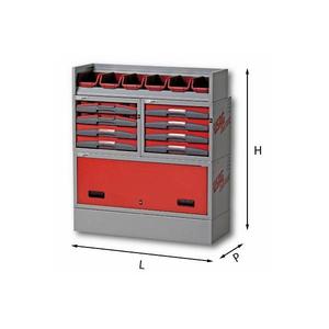 ชุดเครื่องมืออเนกประสงค์ USAG MATRIX สำหรับด้านขวาของตู้เก็บเครื่องมือ - Product Image 1