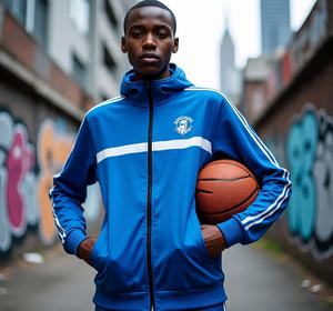 Survêtement de basket-ball personnalisé avec broderie et impression numérique Nouvelle veste de sport respirante en noir directement du fournisseur - Product Image 4