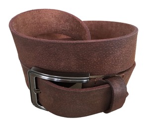 Couleur marron en gros de haute qualité robe en cuir de vachette ceinture en cuir véritable pour hommes célèbre marque ceinture de luxe USA - Product Image 3