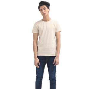 T-shirt respirant à manches courtes imprimé de logo personnalisé 100% coton pour hommes vente en gros bas prix meilleure qualité - Product Image 1