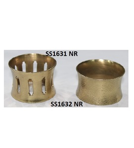 Porte-serviettes en acier inoxydable doré de style européen Anneau de serviette de mariage en forme d'éléphant et de feuilles - Product Image 5