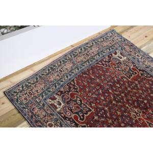 Alfombra Turca Vintage de 4.9x8.2 pies (150x250 cm), Alfombra Azul con Diseño Floral - Product Image 5