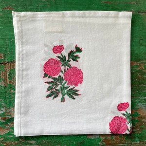 100% Cotton Boho Floral Handmade Square Bandana <b>Scarf</b>-Breathable Summer Gift - Product Image 5