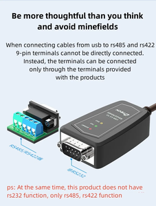 Dtech <span class=keywords><strong>USB</strong></span> để RS422 RS485 cổng nối tiếp chuyển đổi Bộ chuyển đổi Cáp 0.5m 1.5feet Hỗ trợ Windows 10 8 7 XP - Product Image 6