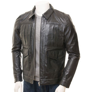 Chaqueta Urbana Ligera de Aspecto Cuero Premium, Impermeable y Ecológica para Invierno con Logotipo Frontal - Product Image 3