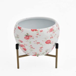 Metal Galvanized Planter Tub Garden <b>Pot</b> Perfect for Flowers Herbs and Plants Home Patio Outdoor Decoration - Product Image 1