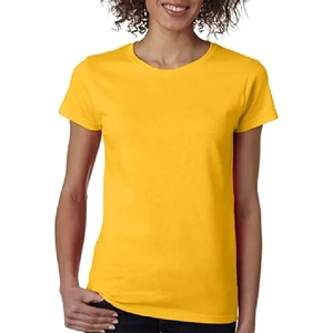 Camiseta de Verano para Mujer, Corte Ajustado, Cuello Redondo, Manga Corta, Secado Rápido, Transpirable, 100% Algodón, Estilo Casual Urbano, con Logotipo, 240g, Digital - Product Image 3