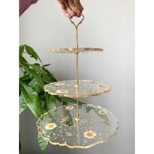 แท่นวางเค้กเรซินพรีเมี่ยมสุดหรูทำจากวัสดุสำเร็จคุณภาพสูงนำเสนอวิธีที่มีสไตล์ในการนำเสนอเค้กที่องค์กร - Product Image 6