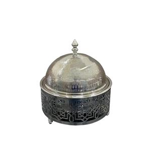 Pot en acier inoxydable de calligraphie arabe Casserole de service fantaisie de haute qualité Pot chauffant pour les fêtes de mariage - Product Image 1