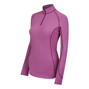 Haut équestre chemise d'équitation OEM logo personnalisé vêtements élastiques équitation femmes veste tissu Spandex retard - Product Image 3