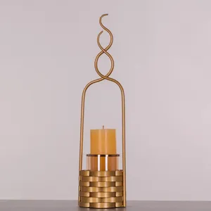 Modern Geometric Metal Votive Holder Eco-Friendly Heat Resistant for Indoor and Outdoor Home Decoration for Christmas - Product Image 2