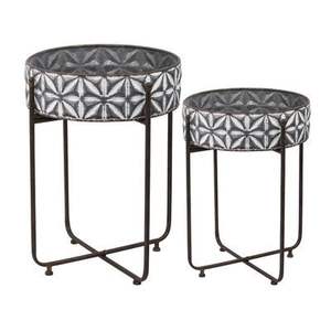 Jarrón de boda de metal contemporáneo Macetas galvanizadas de gran calidad en forma redonda de diseño moderno - Product Image 5