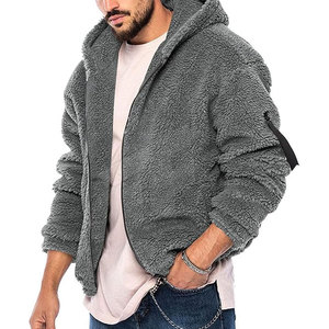 Veste en polaire sherpa pour homme, style streetwear, en coton, fabriquée au Pakistan, faible MOQ, réversible, coupe-vent - Product Image 3