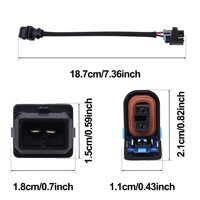 Connecteur d'injecteur de carburant LS Truck pour Mini Delphi Multec 2 Jetronic EV1 pour Chevy Silverado Suburban 1500 Yukon XL FJ10062