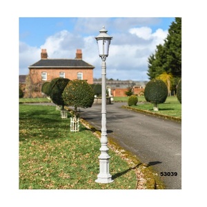 Poste de calle de hierro fundido negro de la mejor calidad, lámpara Solar para jardín al aire libre, luz decorativa para jardín, césped, Parque y patio - Product Image 4