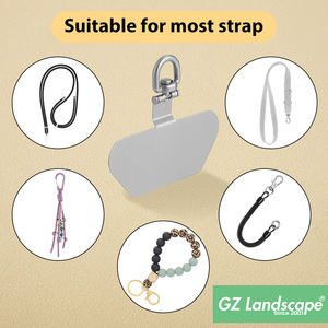 Cordon de téléphone portable rotatif avec connecteur métallique universel, durable, détachable, mini-cordon de fixation, patch en acier inoxydable - Product Image 3