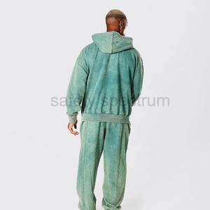 เสื้อฮู้ดดี้ผู้ชายสไตล์วินเทจทรงโอเวอร์ไซส์ ล้างสีแบบแอซิด สำหรับฤดูหนาว ระดับพรีเมียม |   เสื้อทรงหลวม ไหล่ตก ผ้าฝ้าย 100% |   บริการสร้างแบรนด์เฉพาะ & กันน้ำ/ระบายอากาศ - Product Image 3