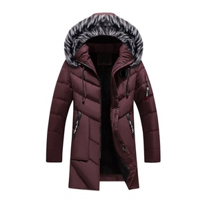 Parka d'hiver de haute qualité pour hommes épais chaud coupe-vent vêtements d'extérieur décontractés moyen long manteau veste - Product Image 2