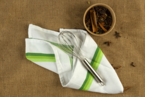 Toalla de secado rápido tejida con hueso de arenque de algodón 100%, microfibra de lino turquesa sostenible para el hogar, playa, uso en restaurante infantil - Product Image 2