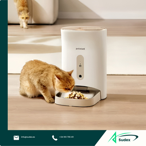 Sudex FH-A05 4.5L Pet Feeder <b>Camera</b> 1080P <b>WiFi</b> App Live View Two Way Audio Night Vision Timed Portion Control Cat Dog Dispenser - Product Image 1