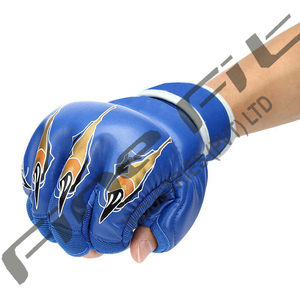 นวมชกมวยหนังวัวสำหรับฝึก MMA แบบมืออาชีพพร้อมโลโก้ตามสั่ง - Product Image 6