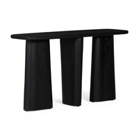 Table d'appoint console d'entrée de ferme moderne en marron pour entrée en bois massif