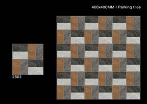 กระเบื้องปูพื้นระเบียง400X400กระเบื้องปูผนังภายใน/ภายนอกสำหรับจอดรถกระเบื้องพอร์ซเลนทนต่อการสึกหรอผู้ผลิตอินเดีย - Product Image 4