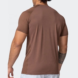 Camisetas de hombre con logotipo personalizado de alta calidad, Camiseta 100% algodón con estampado de cuello redondo liso, Camiseta básica, precio al por mayor - Product Image 2