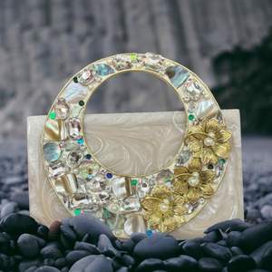 Bolso de mano de resina, bolso de mano llamativo, accesorio de moda, bolso de resina a la moda, bolso elegante, bolso de mano transparente moderno - Product Image 3