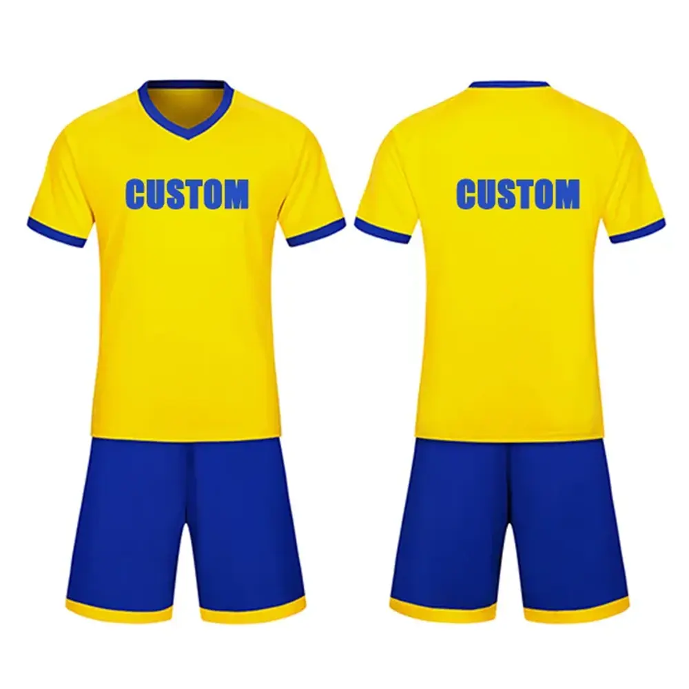 Hot Sale Custom Sublimation Printing Football Soccer Jersey OEM Breathable Men's Uniforms with Custom Logo Soccer Wear Kits