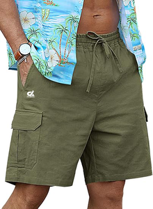 Men's High Street Fitness Shorts New Style Solid <b>Canvas</b> <b>Plain</b> Dyed Lightweight Quick Dry 100% Cotton - Product Image 5